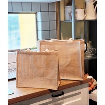 무인양품(MUJI) 라탄가방 스퀘어 에코백 무지가방