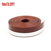 현관문가스켓 현관문고무패킹 현관바람막이 1M 자체 접착 도어 하단 씰 스트립 창 방풍 및 방음 솔기 테이프 방수 실리콘, [01] 1M, [02] Brown, [03] 45mm