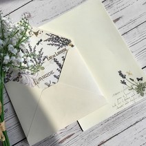 [편지봉투와 편지지 세트] 로맨틱 라벤더, 1세트