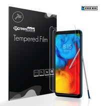 1+1 LG Q8 2018(LM-Q815) 강화유리 평면 액정보호필름, 평면형 강화유리(2매)