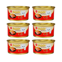 벨로타(고양이캔) [참치와 연어] 태국 타이유니언 자체브랜드 리얼미트 Bellota Tuna and Salmon (85g) 덕유펫푸드, 12개