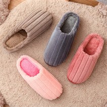 여성 오피스텔 층간소음방지 쿠션 털실내화 부드러운 선물용 푹신한실내화, 레드