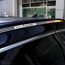 JS automotive 투싼NX4 루프 지붕 캐리어 3색 국기스티커 랩핑 튜닝 패널 가니쉬 시트지 인테리어 용품, 블랙_퍼포먼스