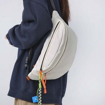 빅사이즈 캐주얼 힙색 남녀공용 패션 슬링백 가방 2color