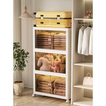 이동식서랍장 바퀴 틈새서랍장 다용도 미니 소형, 3 층 중간 크기 너비 45cm - 설치가 필요 없으며