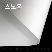 더몰코리아 스노우지 120g 전지 2절 4절 8절 16절 A2 A3 A4 A5 A6 B4 B5, 100매, 스노우지 120g  2절 (540 x 780mm)