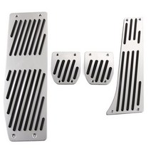 자동차 스타일링 인테리어 부품 페달 스로틀 알루미늄 BMW E46 E60 E90 E91 E92 E93 E87 E88 용 실버 블랙, silver MT