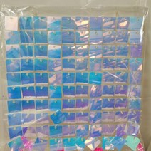 웨딩 파티용 황금 스팽글 배경 패널 18 개 베이비 샤워 벽 장식 쉬머 레이저 커튼 30x30cm, golden blue