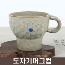 여주공방 분청 절구형 머그컵 / 색상 배송상품 : B형 짙은색 (커피잔/찻잔/머그/머그잔/도자기커피잔/도자기머그컵/컵/잔/주방용품/건강/생활 추천), 상품선택