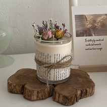 DIY 드라이플라워캔들 만들기 키트, 1개 만들기 키트