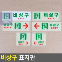 표지판_비상구 32C6, 축광 가로 왼쪽