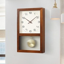 일본 괘종시계 앤틱 벽 레트로 시계 벽걸이 추, B