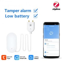 누수 탐지기 감지기 수도 배관 내시경 가스 수분 측정기 tuya zigbee water Detector leak sensor alarm sound tuyasmart smart, 누출 감지기