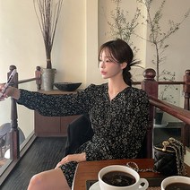 [메이빈스] 쿠 플라워 랩 미니 원피스