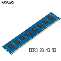 Rasalas 메모리 RAM DDR3 DDR3L 4G 8G 2G 데스크탑 1.35V 1.5V 8500s 10600s 12800s 1066 1600 1333MHz 240PIN DIM, [02] 2G 10600 1.5V