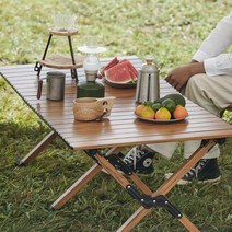 포스캠프 4인용 캠핑 롤테이블 FCRT-06 CN 아웃도어 우드 감성 접이식 경량 폴딩 테이블