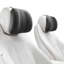 벤츠 메모리폼 목 쿠션 헤드 악세사리 용품 헤드레스트 스웨이드 BMW 아우디 제네시스, 메모리폼 목쿠션 다크 브라운(벤츠)
