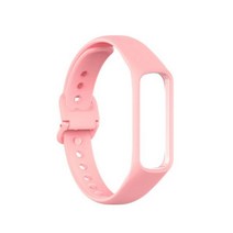 갤럭시핏2 스트랩 compatible 삼성 갤럭시 핏 2 sm-r220 소프트 실리콘 스포츠 밴드 watchband 액세서리 2022 뜨거운 판매, 라이트 핑크