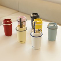 모슈 라떼 스트로우 텀블러, 화이트, 700ml