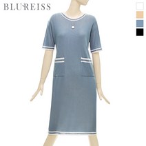 [블루레이스] 라인배색포켓니트원피스_BKS1OP3510
