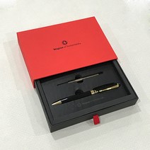 스위스와그너 고급볼펜 리필심 세트 선물용, 브라운