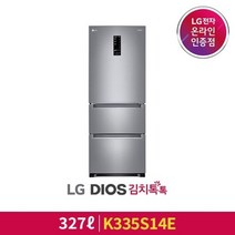 LG전자 LG DIOS 김치톡톡 스탠드형 김치냉장고 K335S14E, 폐가전수거있음