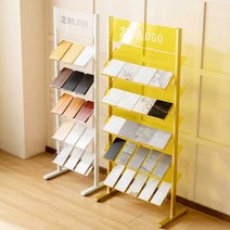 아크릴 잡지 전시대 인테리어 잡지 거치대 모던 카페, 5단 만능형 300x400 (금철+금황)