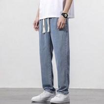 2018 새로운 패션 남성 청바지 데님 바지 캐주얼 느슨한 느슨한 바지 플러스 사이즈 S-5XL