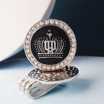 스노우베라 쥬얼리 골프 볼마커 골프악세사리 골프용품 선물 클립세트, 화이트골드