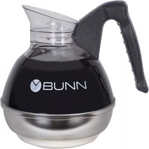 Clear/Black BUNN - 10917.0001 6100 Easy Pour Replacement Decanter Black, 1