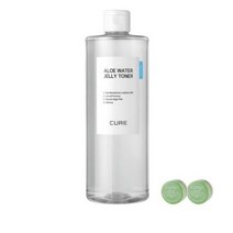 김정문알로에 큐어 알로에 워터 젤리 토너 500ml + 미니 2X 크림 3.5g x 2p 세트, 1세트