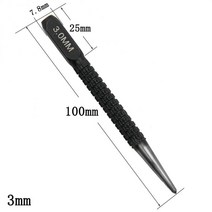센터 펀치 1.5mm/2mm/3mm 합금강 금속 목재 마킹 드릴링 도구 브로카스 파라 브로카 마데이라 코어 드릴용 3 개 375ea07, 04 3.0mm