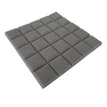 방음스펀지 차음재 흠음 엠보싱 천장 계란판 4PCS 50x50x3cm 스튜디오 어쿠스틱 폼 방음 사운드 흡수 처리, 05 grey