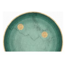 반원형 북유럽 도어 매트 모로칸 반원러그 반원형 반달 발매트 북유럽 방바닥, 녹색 A-02 반원 + 50CM x 75CM