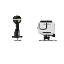 무료 배송Seafrogs 사진 장비 GoPro Hero 용 액세서리 7 8 9 10 수중 방수 카메라 하우징 트레이 연결 어댑, 10 9 10