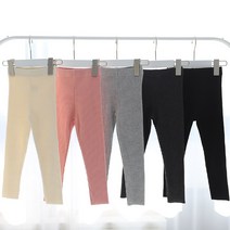 kc인증 아동 유아 여아 남아 아기 레깅스 봄 가을 기본 일자컷 골지레깅스