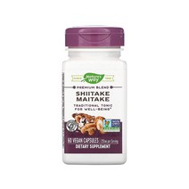 네이처스웨이 Shiitake Maitake 포고버섯 잎새버섯 250 mg 60베지캡슐