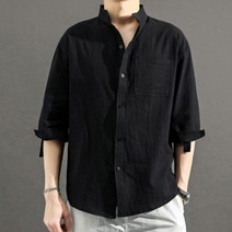 린넨 소재 남성 여름 데일리 패션 시원한 셔츠