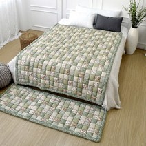 원형 순면 체리빌 토퍼겸 러그 방석2장 가로45 세로45 mg151ea