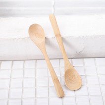 생활용품 대나무 밀크스푼 2p 수저세트/요리젓가락/긴젓가락/주방식기/조리용식기
