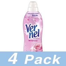 버넬 와일드로즈 섬유유연제 34Wl Vernel Wild Rose Weichspulerkonzentrat 34 Wl 850Ml 4개
