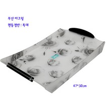 아크릴한지흑장미핸들쟁반-아크릴한지블랙로즈쟁반:특대 47cm