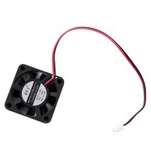DC 12V 0.1A 2 핀 PC 케이스 CPU 쿨러 냉각 팬 40mm X 40mm X 10mm, 블랙, 실버 톤, 40X40X10MM