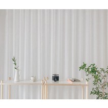 커튼레일 6자 봉 쉬폰 조립형화이트 형상기억 암막