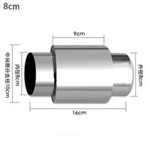 티타늄 화목난로 거꾸로타는 주물 스텐 캠핑용 실내 화목난로 스테인레스 스틸 굴뚝 야외 캠핑 나무 화재 난로 난방 스토브 보일러 배기 파이프, 8cm
