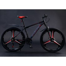 산악자전거 입문용 MTB 하이브리드 30단 26인치 27.5인치, 블랙레드 - 3블레이드