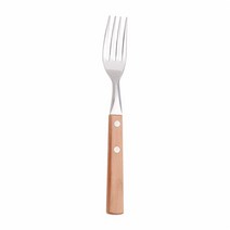커트러리 세트 노란색 나무 손잡이 칼 세트 스테인레스 스틸 럭셔리 홈 스푼 식기 주방 피스, 04 dinner fork 1pc