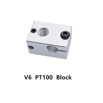 새로운 업그레이드 된 V6 공식 히터 블록 보호 실리콘 양말 절연 커버 E3D V6 PT100 J-헤드 핫 엔드 3D 프린터 부품, Block
