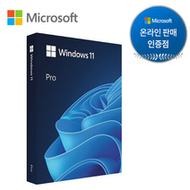 [한국 MS정품 인증점] 마이크로소프트 윈도우11프로 처음사용자용 한글 ( Windows 11 Pro FPP / 설치USB / 32 64bit / 영구사용 / 이동설치가능 )
