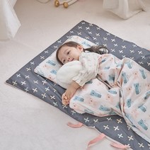 라텍스 낮잠이불세트 토들러_어린이집 낮잠이불 세트 분리형, 거즈세트-러블리캣